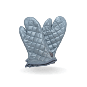 Extra-Long Heat Resistant Oven Gloves (Silver Coated, Set of 2) – 17 Inch Cooking & Baking Mitts